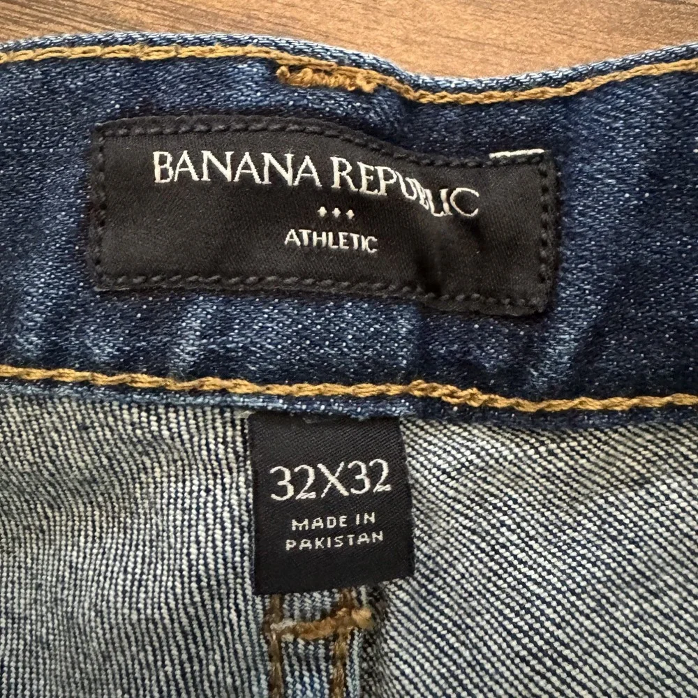 Banana Republic Athletic Fit Dark Wash Stretch Denim Jeans Mens Size 32x32 Pants